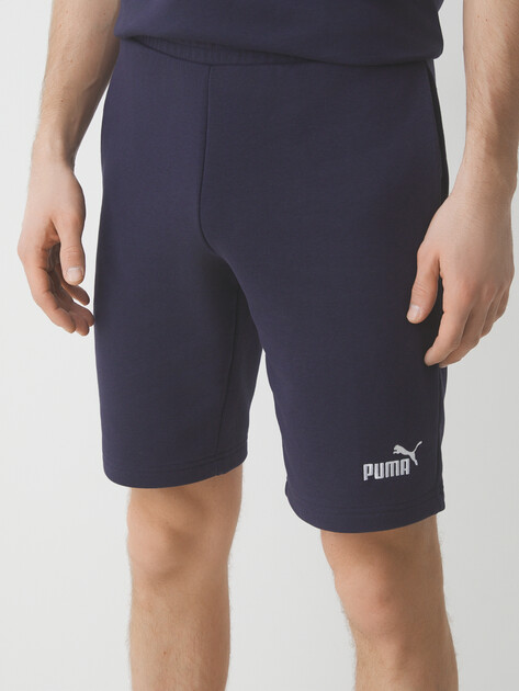 Мужские шорты PUMA ESS No. 1 Logo Shorts 10", Артикул 682594, темно-синий | 4300803. Ракурс 1