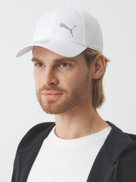 Бейсболка PUMA POLY COTTON BB Cap, Артикул 026172, белый | 4300851. Ракурс 1 Бейсболка PUMA POLY COTTON BB Cap, Артикул 026172, белый | 4300851. Ракурс 1