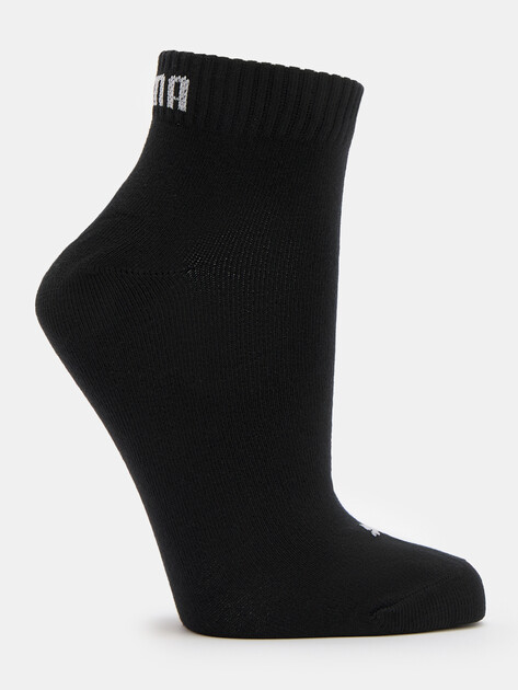 Носки 3 шт. PUMA QUARTER PLAIN 3P, Артикул 938589, черный | 4301686. Ракурс 1