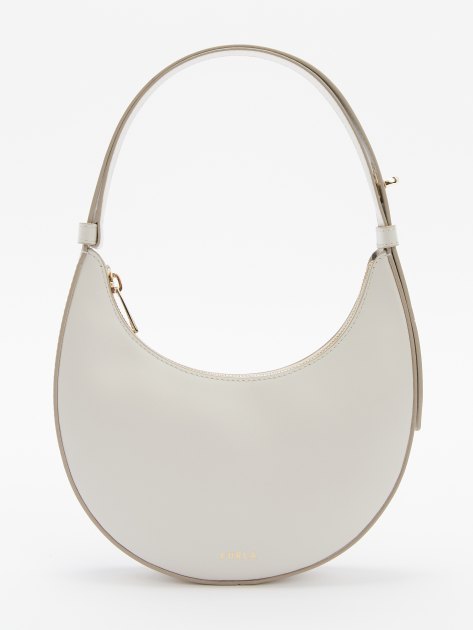 Женская сумка на плечо FURLA, Артикул FURLA DELIZIA MINI SHOULDER BAG, бледно-серый | 4301879. Ракурс 1