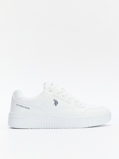 Женские кеды U.S.POLO ASSN. LEE WMN GLB 5FX, Артикул 101937930, белый | 4302175. Ракурс 1