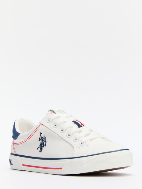 Женские кеды U.S.POLO ASSN. RACHEL GLB 5FX, Артикул 101937968, белый | 4302282. Ракурс 1 Женские кеды U.S.POLO ASSN. RACHEL GLB 5FX, Артикул 101937968, белый | 4302282. Ракурс 1