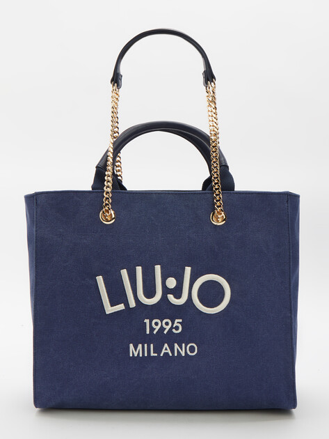 Женский тоут LIU∙JO ECS L TOTE, Артикул AA5004, темно-синий | 4302600. Ракурс 1 Женский тоут LIU∙JO ECS L TOTE, Артикул AA5004, темно-синий | 4302600. Ракурс 1