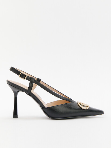 Женские туфли с открытой пяткой (слингбэк) LIU∙JO SABRY 01, Артикул SA5011, черный | 4303005. Ракурс 1