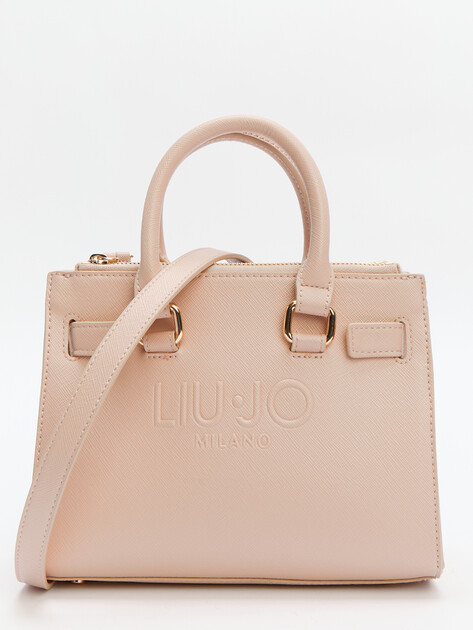 Женская сумка с ручками LIU∙JO S SATCHEL, Артикул AA5150, бежево-розовый | 4306495. Ракурс 1