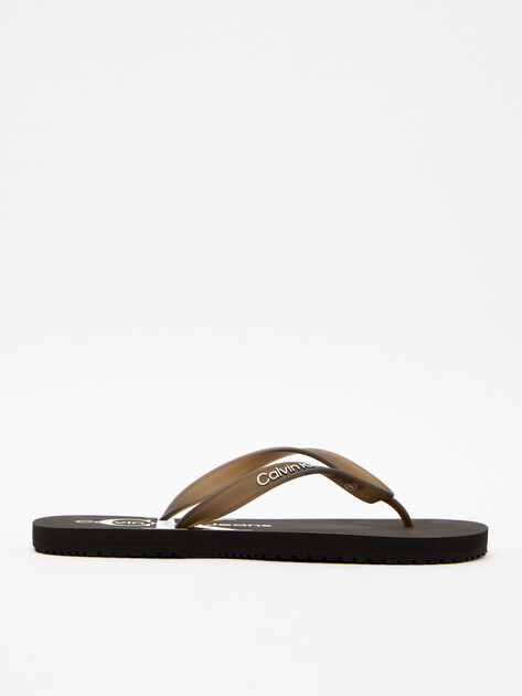 Мужские вьетнамки CALVIN KLEIN JEANS, Артикул YM0YM00838(K), черный | 4309476. Ракурс 1