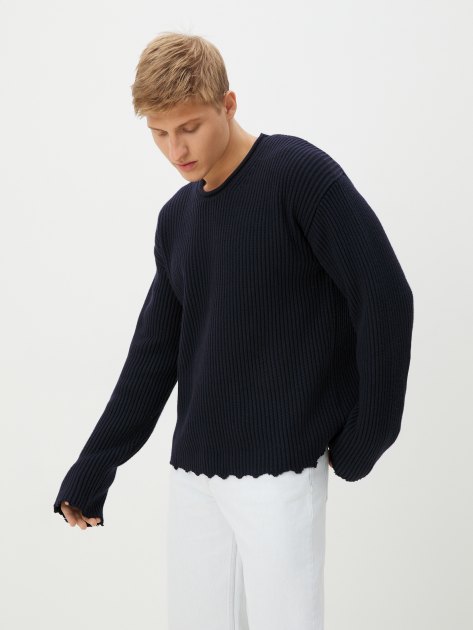 Мужской свитер MAISON DAVID, Артикул 2024-004, темно-синий | 4309666. Ракурс 1