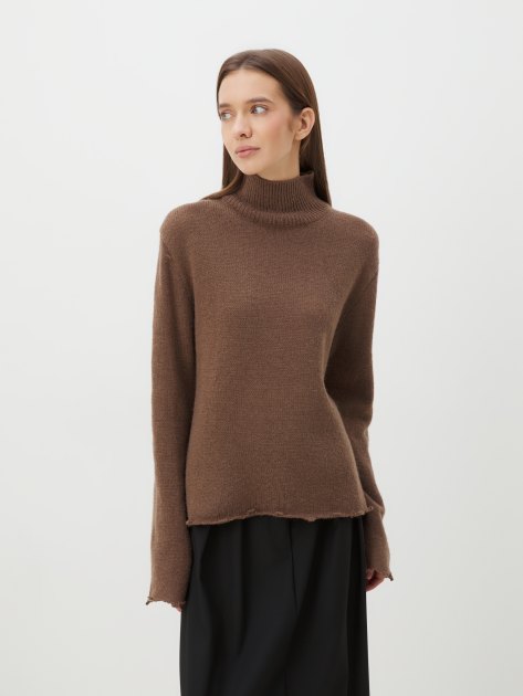 Женский свитер MAISON DAVID, Артикул 2024-014, коричневый | 4309723. Ракурс 1