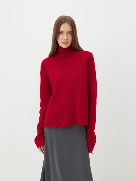 Женский свитер MAISON DAVID, Артикул 2024-014, рубиновый | 4309737. Ракурс 1