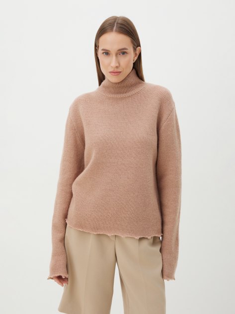 Женский свитер MAISON DAVID, Артикул 2024-014, коричневато-бежевый | 4309772. Ракурс 1