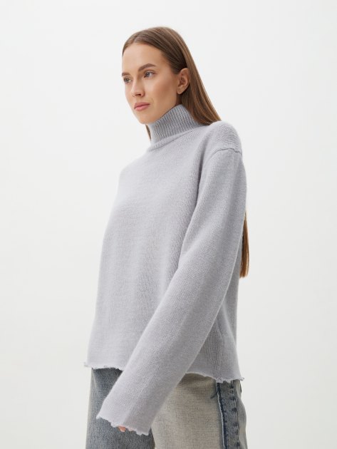 Женский свитер MAISON DAVID, Артикул 2024-014, светло-серый | 4309800. Ракурс 1
