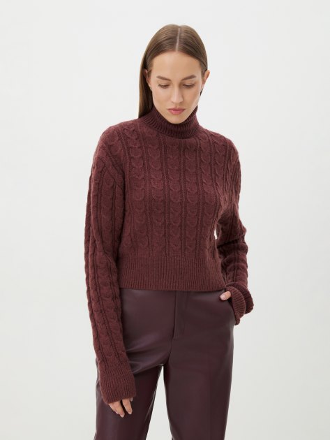 Женский свитер MAISON DAVID, Артикул 2024-006, каштановый | 4309850. Ракурс 1