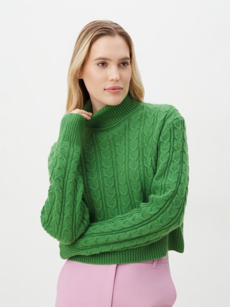 Женский свитер MAISON DAVID, Артикул 2024-006, зеленый | 4309899. Ракурс 1