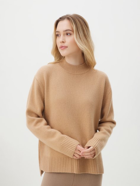 Женский свитер MAISON DAVID, Артикул 2024-018, темно-бежевый | 4310040. Ракурс 1