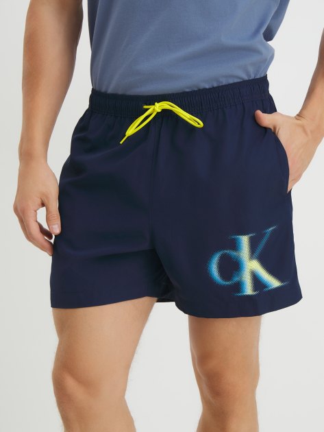 Мужские купальные шорты CALVIN KLEIN, Артикул KM0KM00800, темно-синий | 4315322. Ракурс 1