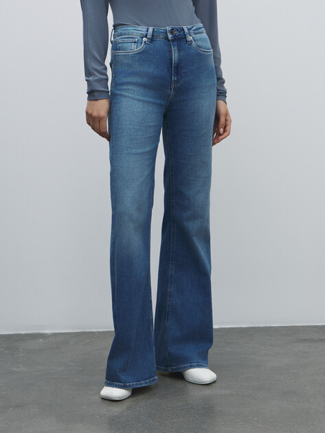 Женские джинсы клеш PEPE JEANS FLARE HW WILLA, Артикул PL204734NC2, синий | 4316513. Ракурс 1 Женские джинсы клеш PEPE JEANS FLARE HW WILLA, Артикул PL204734NC2, синий | 4316513. Ракурс 1