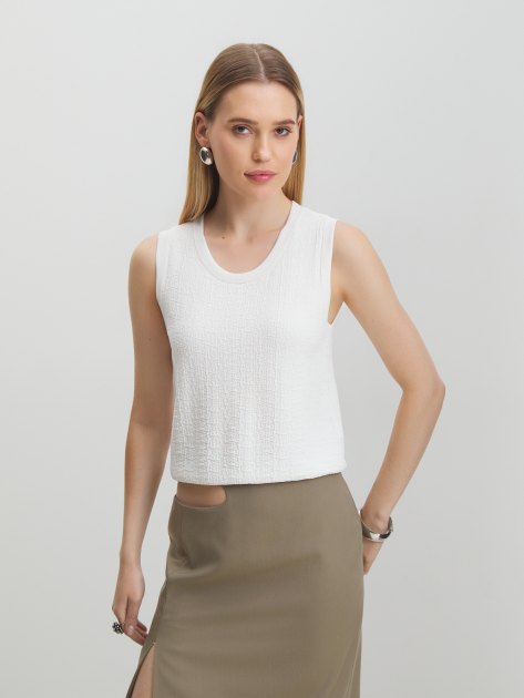 Топ MAISON DAVID, Артикул BM809, молочно-белый | 4327786. Ракурс 1