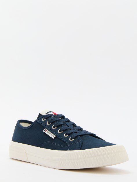 Мужские кеды TOMMY JEANS, Артикул EM0EM01365(K), темно-синий | 4330714. Ракурс 1 Мужские кеды TOMMY JEANS, Артикул EM0EM01365(K), темно-синий | 4330714. Ракурс 1