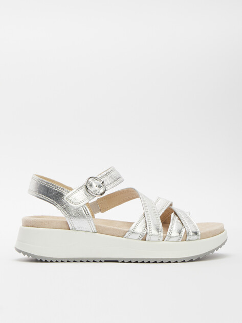 Женские сандалии CAPRICE BLUE, Артикул 9-9-28705-44, серебряный | 4346152. Ракурс 1