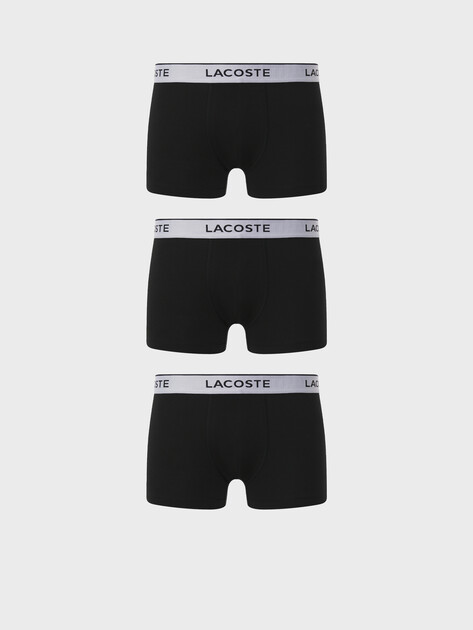 Мужские трусы 3 шт. LACOSTE, Артикул 5H2392, черный | 4349631. Ракурс 1