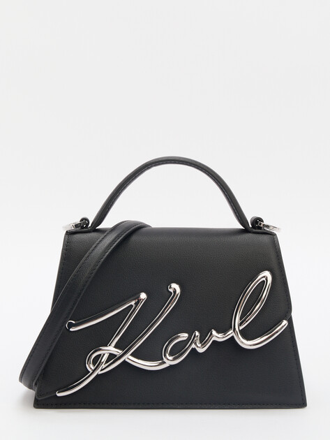 Женская сумка  KARL LAGERFELD k/signature 2.0 sm crossbody, Артикул A1W30038, черный | 4351431. Ракурс 1