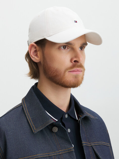 Мужская бейсболка TOMMY HILFIGER TH FLAG '85 SOFT 6 PANEL BASEBALL CAP, Артикул AM0AM12531, белый | 4356581. Ракурс 1 Мужская бейсболка TOMMY HILFIGER TH FLAG '85 SOFT 6 PANEL BASEBALL CAP, Артикул AM0AM12531, белый | 4356581. Ракурс 1