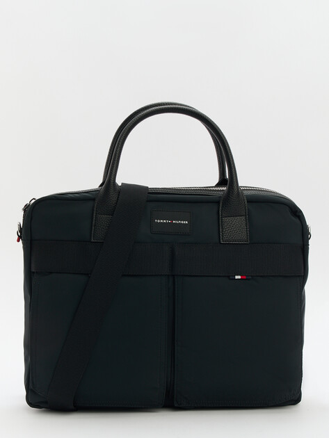 Мужская сумка для ноутбука TOMMY HILFIGER TH FUNC NYLON COMPUTER BAG, Артикул AM0AM12470, черный | 4357129. Ракурс 1 Мужская сумка для ноутбука TOMMY HILFIGER TH FUNC NYLON COMPUTER BAG, Артикул AM0AM12470, черный | 4357129. Ракурс 1