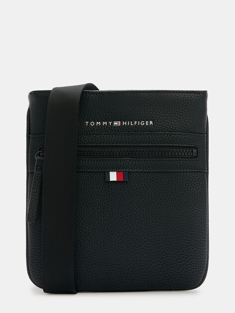Мужская сумка  TOMMY HILFIGER ESSENTIAL PU MINI CROSSOVER, Артикул AM0AM09505, черный | 4357155. Ракурс 1