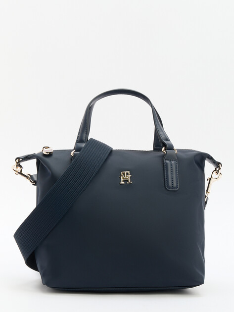 Женский тоут TOMMY HILFIGER POPPY TH SMALL TOTE, Артикул AW0AW15640, темно-синий | 4357264. Ракурс 1 Женский тоут TOMMY HILFIGER POPPY TH SMALL TOTE, Артикул AW0AW15640, темно-синий | 4357264. Ракурс 1