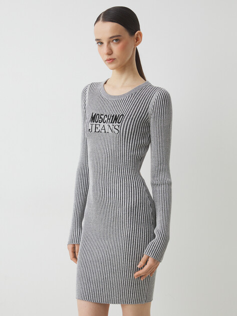 Женское платье MO5CH1NO JEANS PARTY, Артикул 0490 SS25, серый | 4360008. Ракурс 1