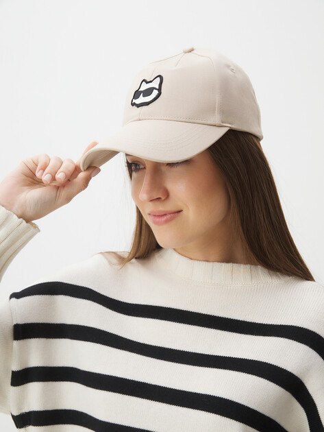 Женская бейсболка KARL LAGERFELD ikon choupette cap, Артикул A1W33183, светло-бежевый | 4361416. Ракурс 1 Женская бейсболка KARL LAGERFELD ikon choupette cap, Артикул A1W33183, светло-бежевый | 4361416. Ракурс 1