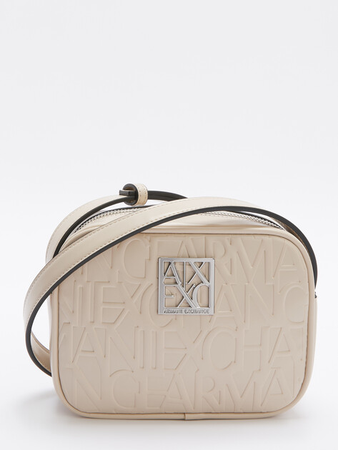 Женская сумка через плечо кросс-боди ARMANI EXCHANGE LIZ, Артикул 942733, серо-бежевый | 4361533. Ракурс 1