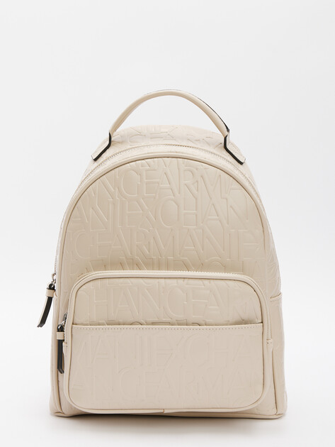 Женский рюкзак ARMANI EXCHANGE LIZ, Артикул 942805, серо-бежевый | 4361543. Ракурс 1