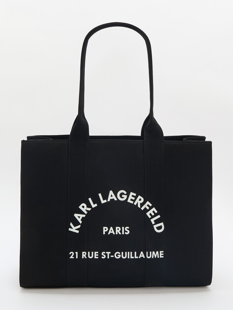 Женский тоут KARL LAGERFELD k/rsg square large tote, Артикул A1W50009, черный | 4361876. Ракурс 1