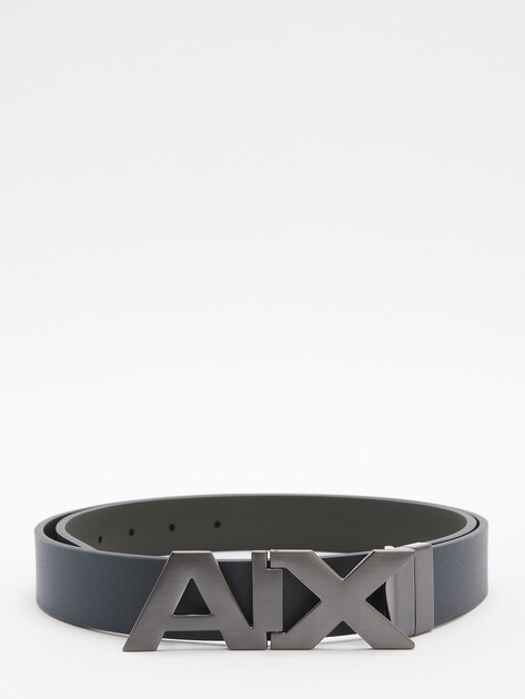 Мужской двусторонний ремень ARMANI EXCHANGE ESSENTIAL, Артикул 951058, темно-синий | 4363557. Ракурс 1 Мужской двусторонний ремень ARMANI EXCHANGE ESSENTIAL, Артикул 951058, темно-синий | 4363557. Ракурс 1