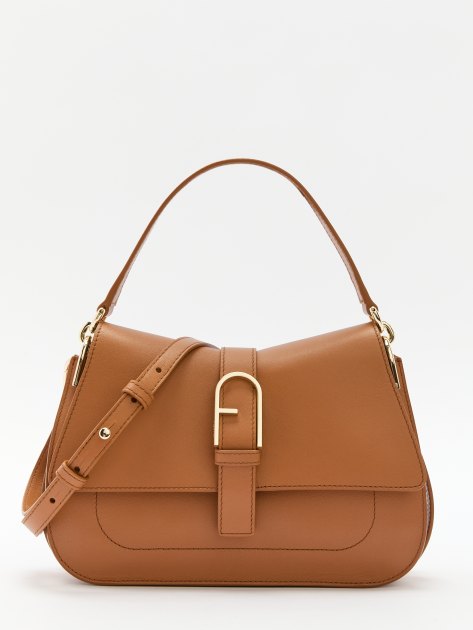 Женская сумка  FURLA, Артикул FURLA FLOW M TOP HANDLE, карамельный | 4363783. Ракурс 1