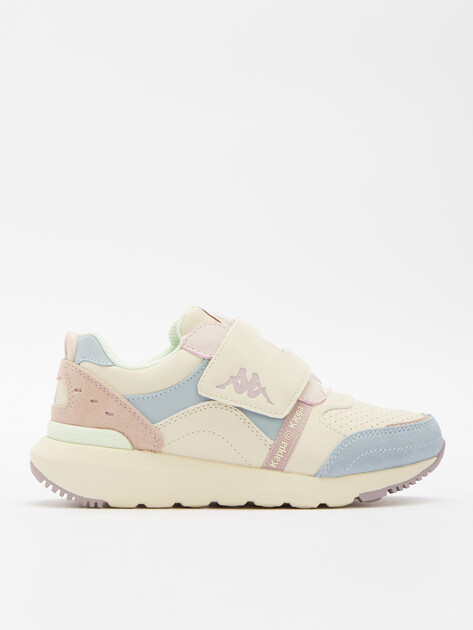 Детские кроссовки KAPPA AUTHENTIC JR V G, Артикул 127971, молочно-бежевый | 4368066. Ракурс 1