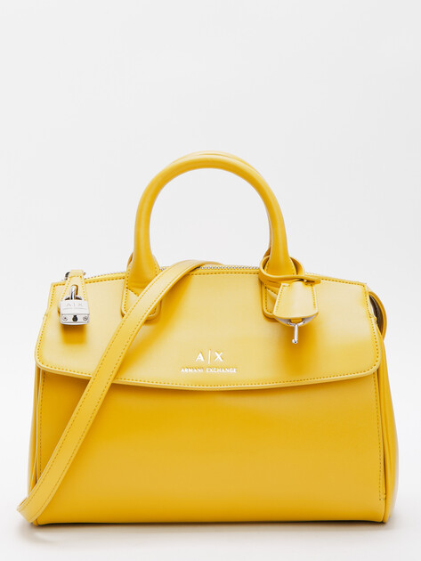 Женский тоут ARMANI EXCHANGE JANE, Артикул XW000307, желтый | 4368293. Ракурс 1