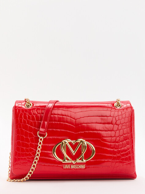 Женская сумка на плечо LOVE MOSCHINO SHINY CROCO, Артикул JC4046PP SS25, рубиновый | 4377024. Ракурс 1 Женская сумка на плечо LOVE MOSCHINO SHINY CROCO, Артикул JC4046PP SS25, рубиновый | 4377024. Ракурс 1