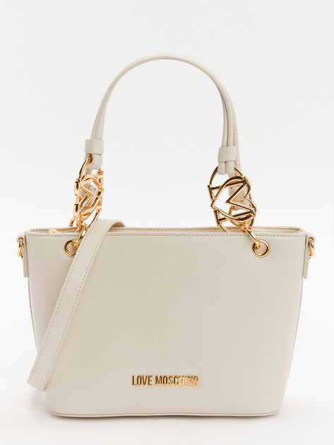 Женский тоут LOVE MOSCHINO JEWEL, Артикул JC4052PP SS25, молочно-бежевый | 4377058. Ракурс 1