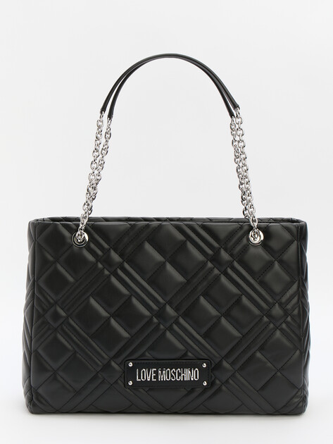 Женская сумка  LOVE MOSCHINO QUILTED BAG, Артикул JC4145PP SS25, черный | 4377206. Ракурс 1
