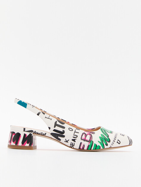 Женские туфли с открытой пяткой (слинг-бэк) PETER KAISER BOLOGNA, Артикул 9-79540-44, белый | 4380465. Ракурс 1