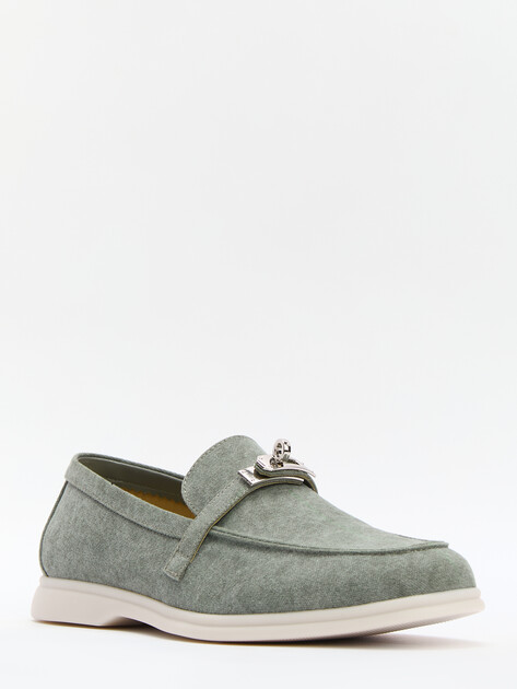 Женские лоферы TENDANCE, Артикул YS-2299A-258, серо-зеленый | 4389188. Ракурс 1 Женские лоферы TENDANCE, Артикул YS-2299A-258, серо-зеленый | 4389188. Ракурс 1