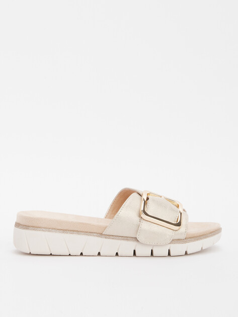Женские шлепанцы S.OLIVER VANNA, Артикул 5-5-27210-44, золотой | 4389673. Ракурс 1