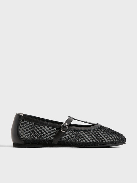 Женские балетки мэри-джейн TENDANCE, Артикул YS-48190A-2, черный | 4399590. Ракурс 1