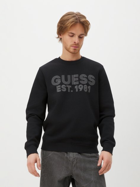 Guess black sweatshirt new arrivals
