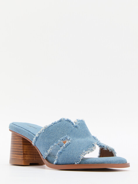 Женские мюли из денима TENDANCE, Артикул SW505-9, серо-синий | 4408381. Ракурс 1 Женские мюли из денима TENDANCE, Артикул SW505-9, серо-синий | 4408381. Ракурс 1