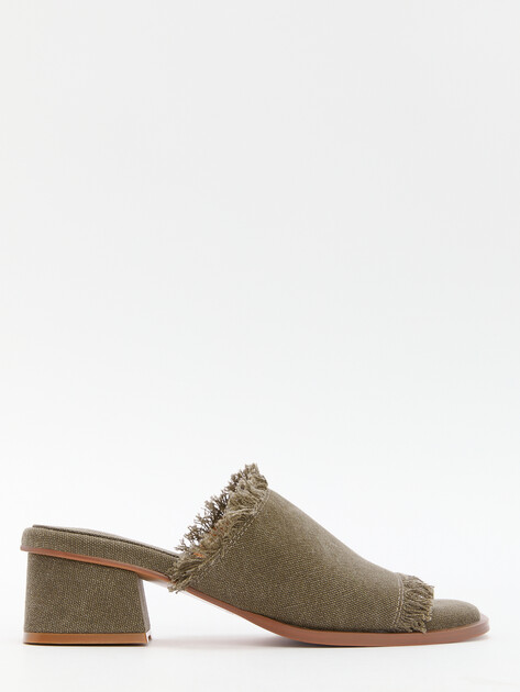 Мюли из денима TENDANCE, Артикул SW503-6, хаки | 4409331. Ракурс 1 Мюли из денима TENDANCE, Артикул SW503-6, хаки | 4409331. Ракурс 1