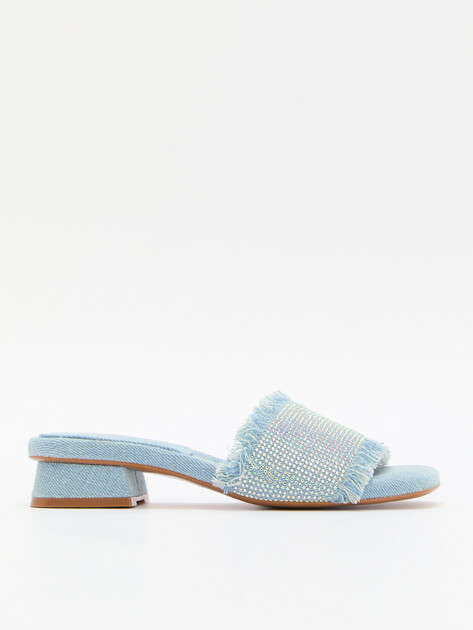 Женские мюли из денима TENDANCE, Артикул SW501-2, голубой | 4409866. Ракурс 1
