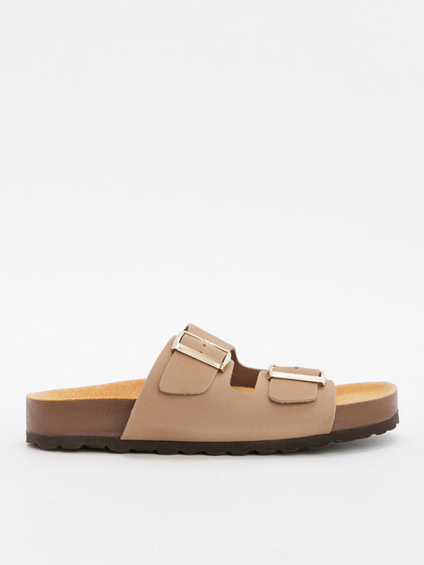 Женские шлепанцы BIO GREEN, Артикул 15414, серо-коричневый | 4415516. Ракурс 1